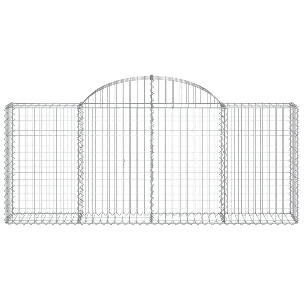 Cestas De Gaviones 25 Uds Forma De Arco Hierro 200x30x80/100 Cm_3