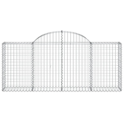 Cestas De Gaviones 10 Uds Forma De Arco Hierro 200x30x80/100 Cm_3