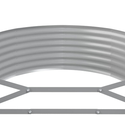 Jardinera Arriate Acero Galvanizado Gris 396x100x36 Cm_4