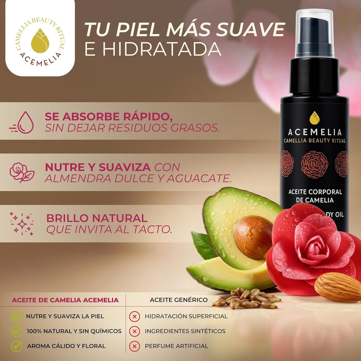 Aceite Corporal Y De Masaje De Camelia_4