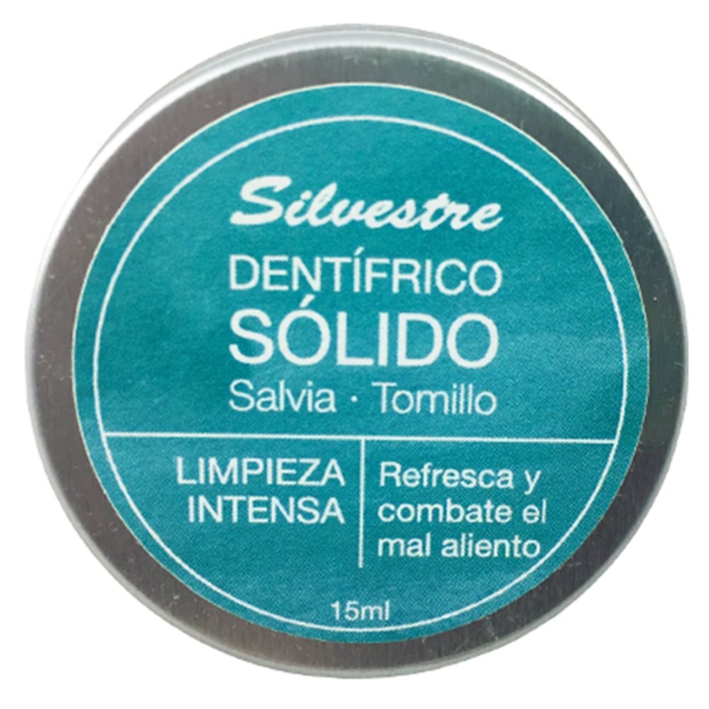 Dentífrico Solido Salvia Tomillo 15ml Verde Silvestre_0
