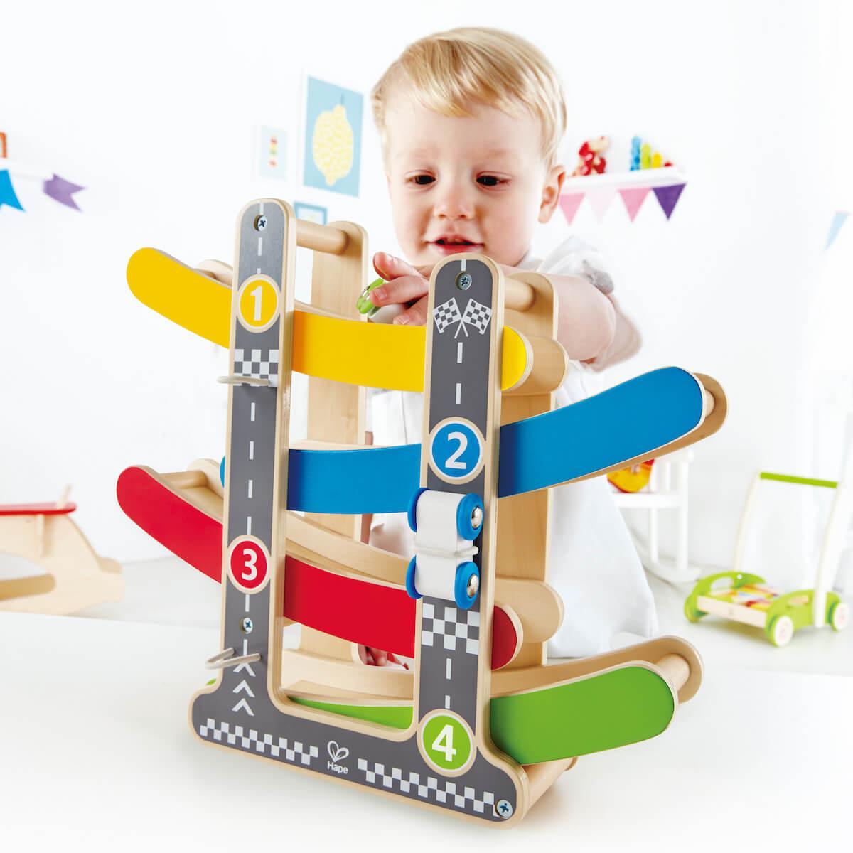 Juego Educativo Fast Flip Racetrack Hape_2