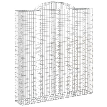 Cestas De Gaviones 3 Uds Forma De Arco Hierro 200x50x220/240 Cm_2