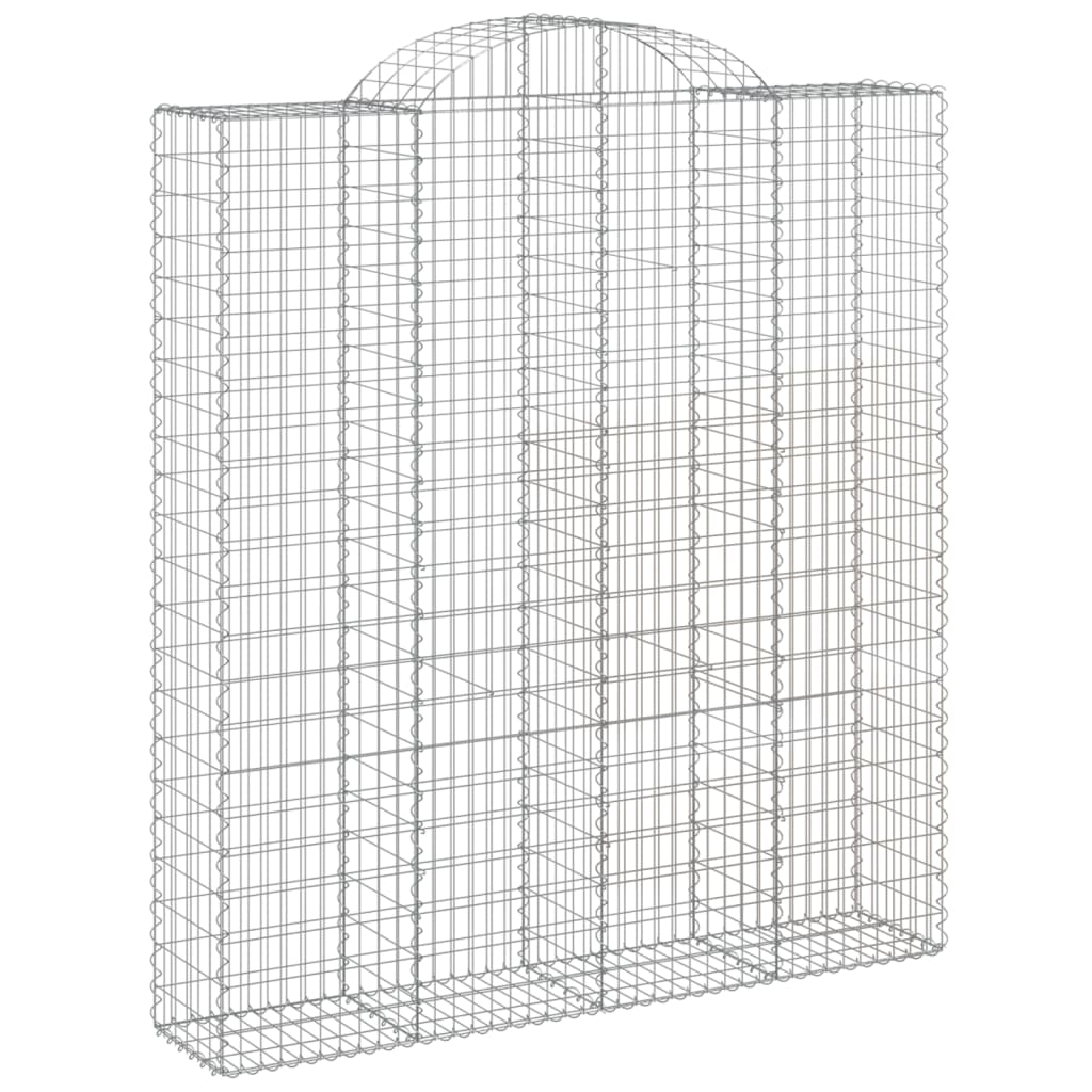 Cestas De Gaviones 8 Uds Forma De Arco Hierro 200x50x220/240 Cm_2