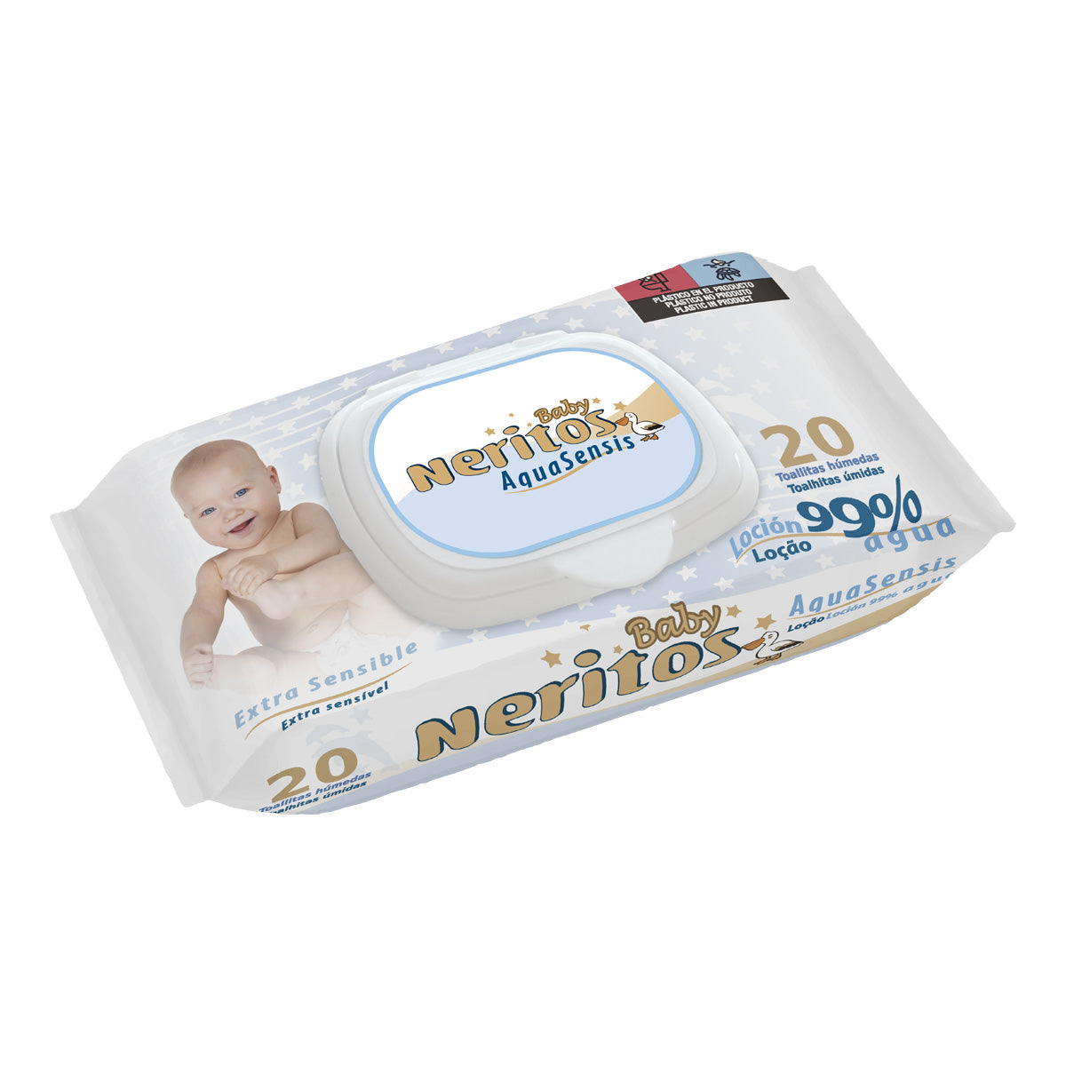 Toallitas Neritos Baby Aquasensis 20 uds