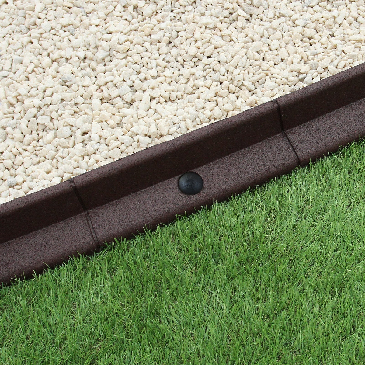 Bordes De Césped Marrón Flexibles Jardín Bordes De Césped Paquete De 4 X 1.2m_0