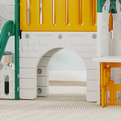Tobogán Infantil Aiyaplay Hdpe, Pp Amarillo 189x180x111 Cm 331-113v00yl_3