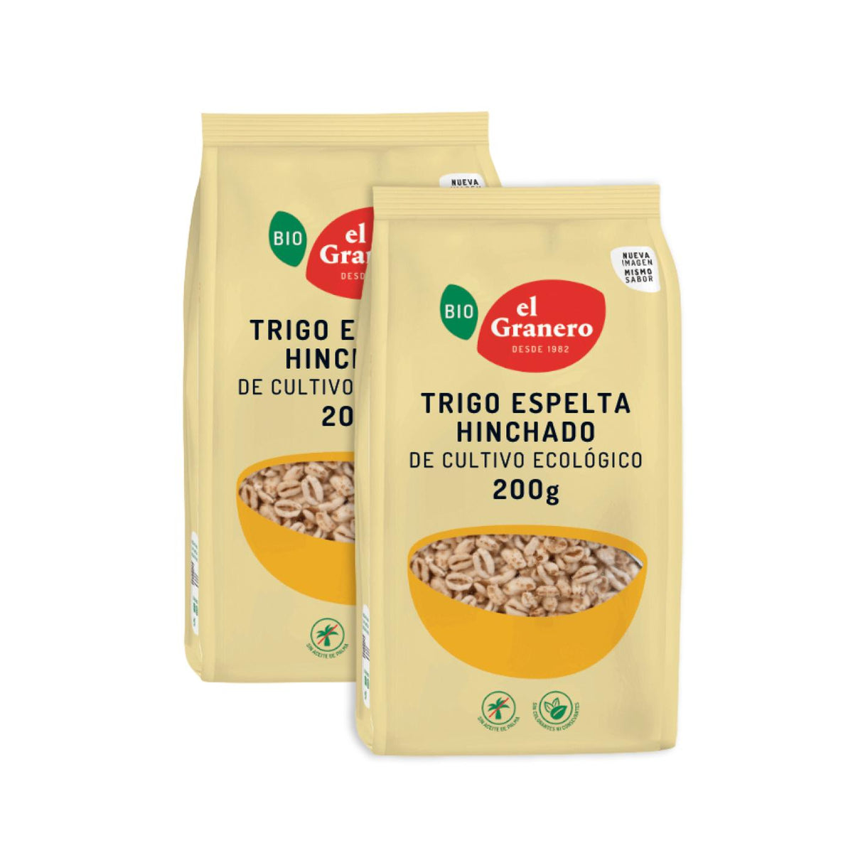 Pack 2x Espelta Hinchada Bio El Granero, 200 gr