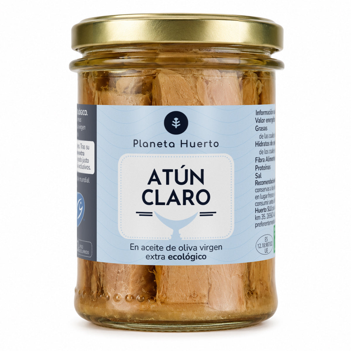 Pack 3x Atún claro MSC en aceite de oliva virgen extra ECO Planeta Huerto 200 g