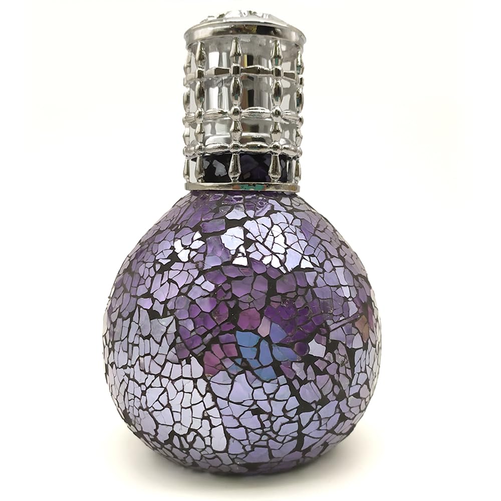 Lámpara Catalítica Mosaico Azul Océano + Aroma Winter Citrus 200ml - Elimina Malos Olores, Impurezas Y Perfuma_1