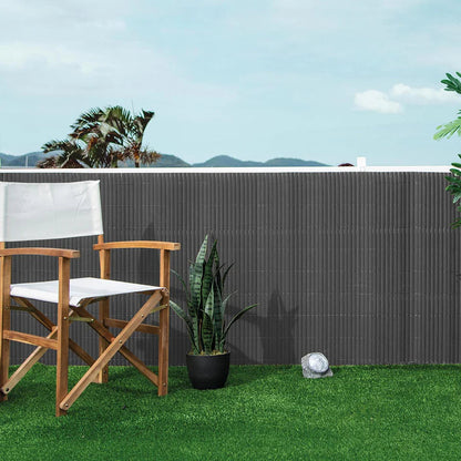 Pack Instalación Cañizo Pvc Lite 6 Metros Antracita 1,5x3 M_2