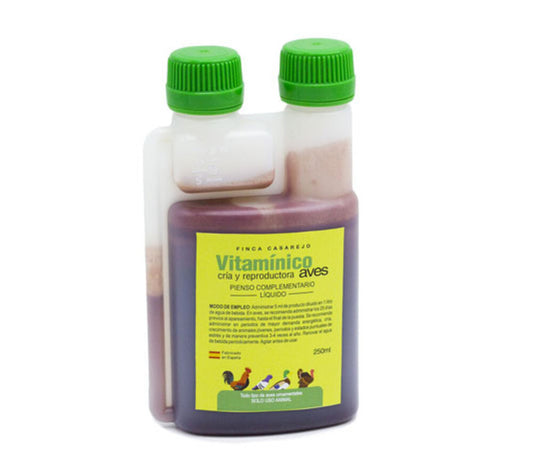 Vitamínico 250ml – Complemento líquido con vitaminas y minerales para aves – Apoyo nutricional_0