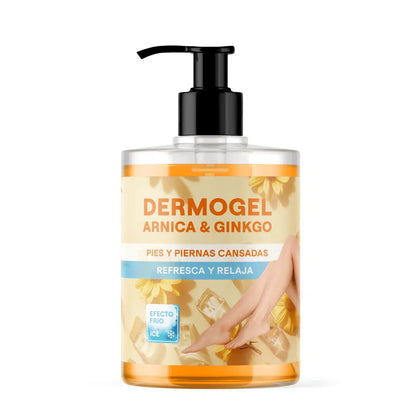 QKnatur - Gel Árnica &amp; Ginkgo Efecto Frío 500ml - Alivio Y Frescor Para Piernas Y Pies Cansados - Relajante E Hidratante_0