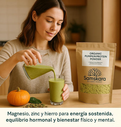 Proteína De Calabaza Tostada Bio - 4kg (500g Envase Retail + 3,5kg Bolsa Granel De Recarga) | Proteína Vegetal Ecológica_3