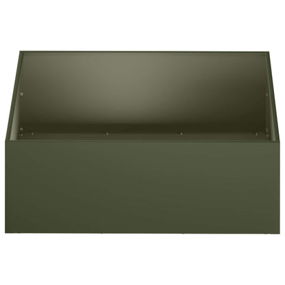Macetero De Jardín 2 Uds. Verde Oliva 60 X 60 X 20 Cm_3