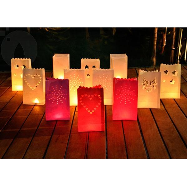 Lightbags Bolsas de papel Pack 5 unidades "Rojo Stars"