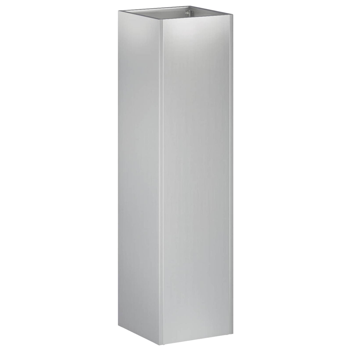 Macetero De Jardín Plateado 20 X 20 X 75 Cm Acero Galvanizado_0
