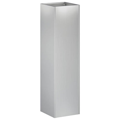 Macetero De Jardín Plateado 20 X 20 X 75 Cm Acero Galvanizado_0