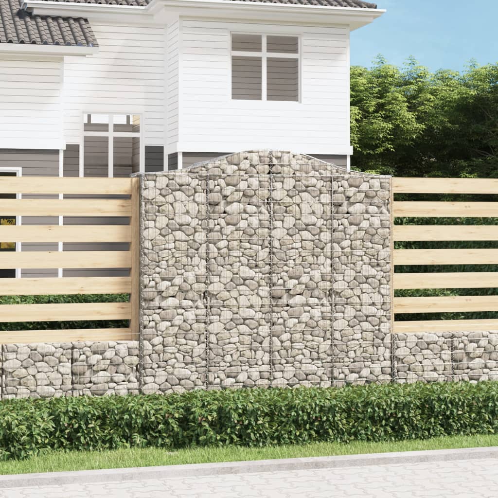 Cestas De Gaviones 5 Uds Forma De Arco Hierro 200x50x200/220 Cm_1