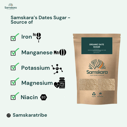 Azúcar De Dátil Bio - 500g | Superalimento Ecológico Vegano Para Batidos, Smoothies Y Zumos, Sin Azúcares Añadidos_5