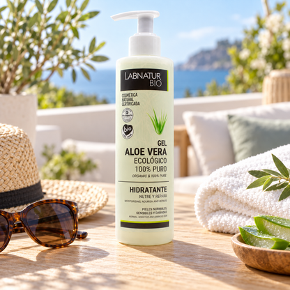 Gel de Aloe Vera Ecológico 100 % Puro Labnatur Bio 250 ml | Hidrata, Calma y Refresca | Rostro y Cuerpo | Vegano_5