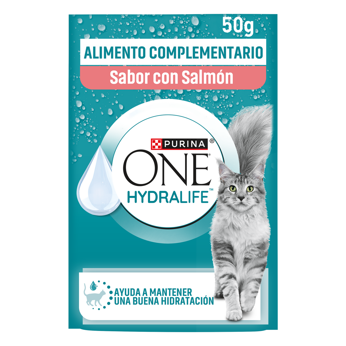 Snack líquido hidratante para gatos Hydralife con salmón Purina ONE 50 g