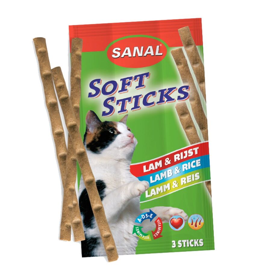 35u Sanal Premio En Sticks Para Gato De Cordero Y Arroz (3 Barritas)_0