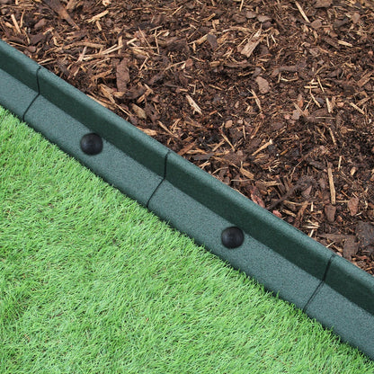 Bordes De Césped Verde Flexibles Jardín Bordes De Césped Paquete De 4 X 1.2m_3