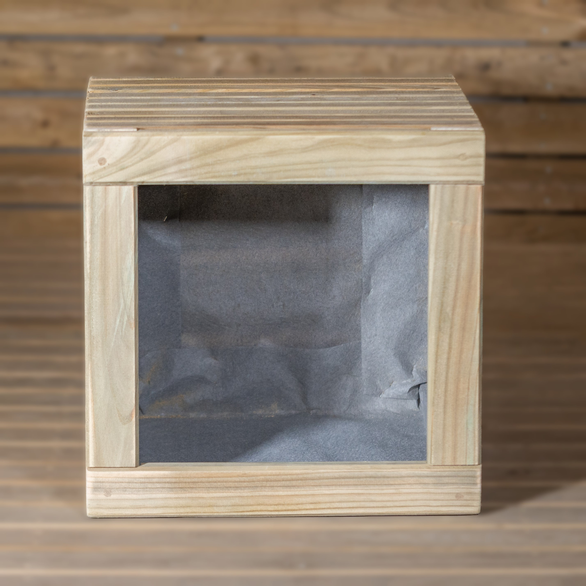 Jardinera Luxe De Madera Tratada Vidahuerto 60x60x60 Cm._3