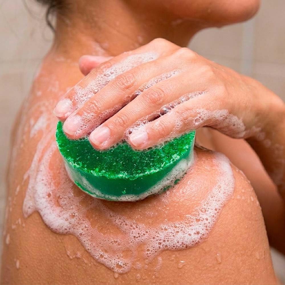 6 Esponjas Jabonosas Varios Usos. Aroma Papaya. Ideal Para Viaje O Gym. Todo Tipo De Piel. Con Extracto De Aloe Vera_2