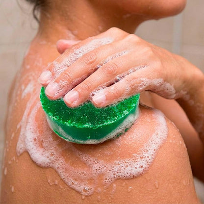 4 Esponjas Jabonosas Varios Usos. Aroma Papaya. Ideal Para Viaje O Gym. Todo Tipo De Piel. Con Extracto De Aloe Vera_1