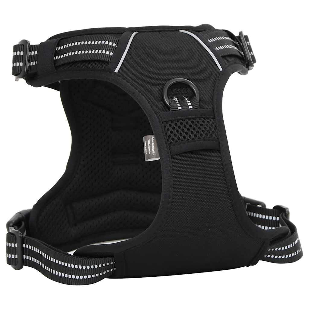 Arnés Para Perros Con Bandas Reflectantes Ajustables Negro Xl_5