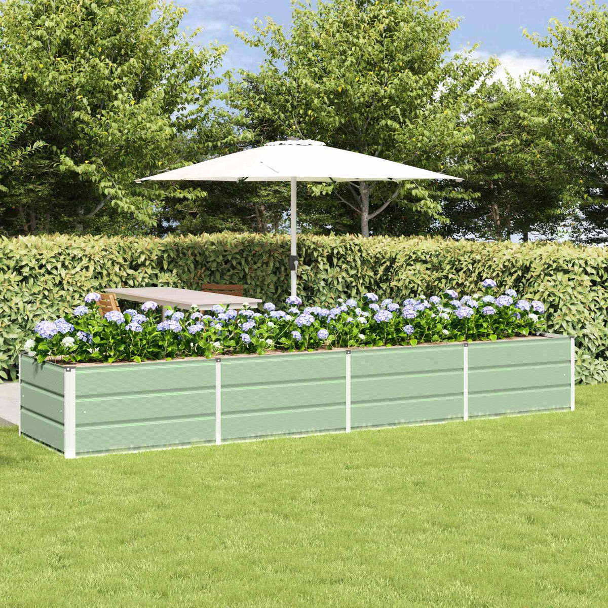 Jardinera Verde 320 X 80 X 45 Cm Acero_1