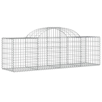 Cestas Gaviones 2 Uds Forma De Arco Hierro 200x50x60/80 Cm_2