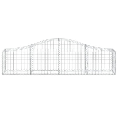 Cestas De Gaviones 14 Uds Forma De Arco Hierro 200x30x40/60 Cm_3
