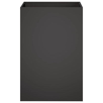 Macetero De Jardín 2 Uds. Negro 50 X 50 X 75 Cm_3