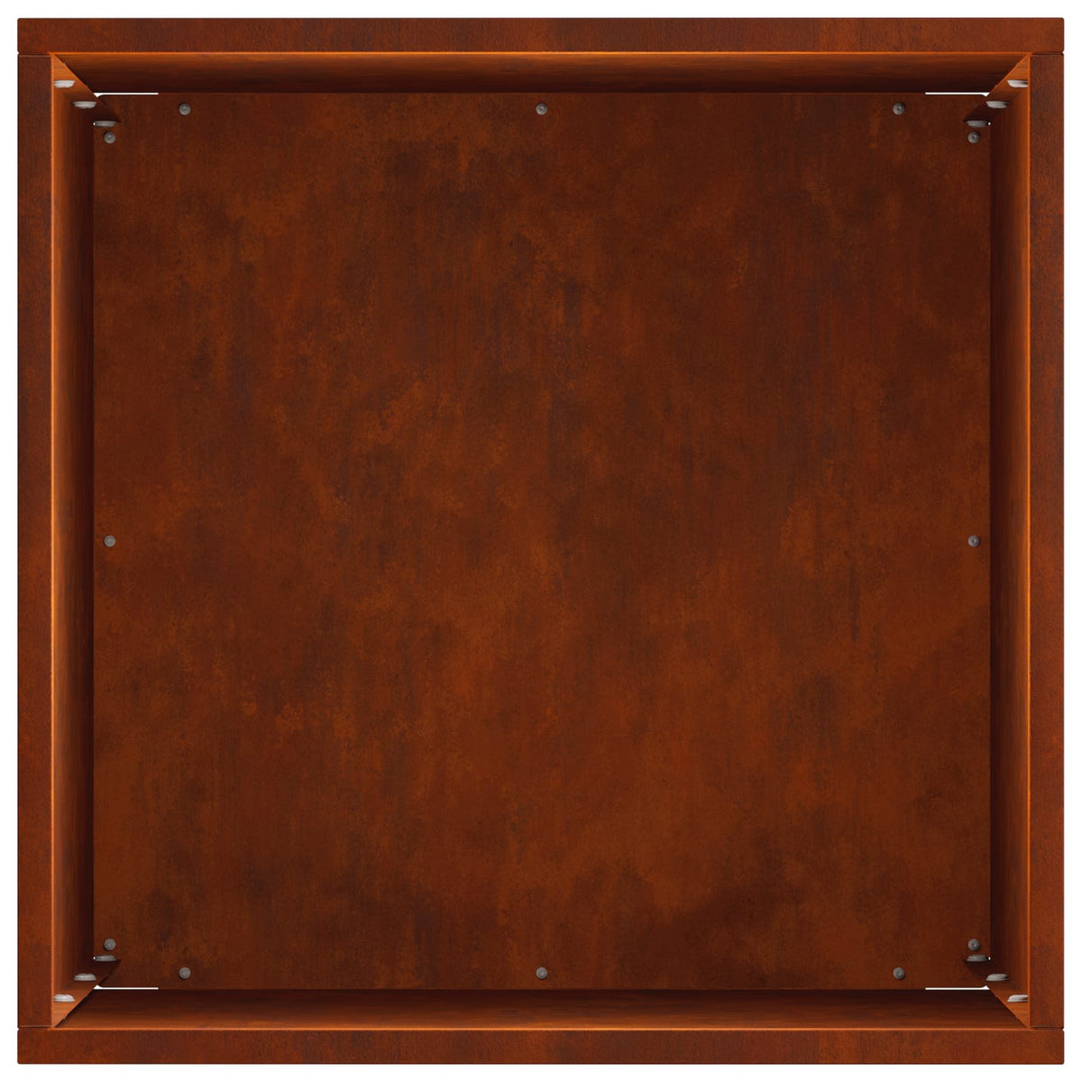 Macetero De Jardín Oxidado 40 X 40 X 50 Cm Acero Oxidado_4