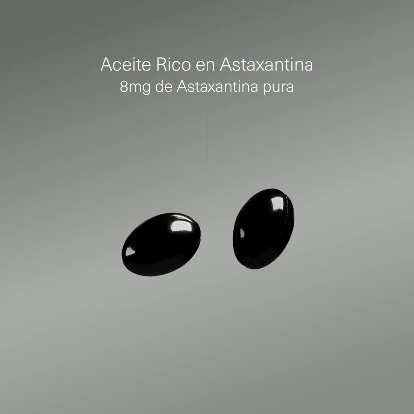 Astaxantina Natural Pura 8 mg, 160 mg Aceite Rico en Astaxantina Aldous Bio 120 Perlas