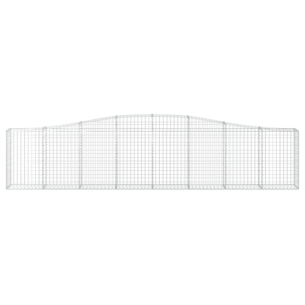 Cestas De Gaviones 10 Uds Forma De Arco Hierro 400x30x80/100 Cm_3