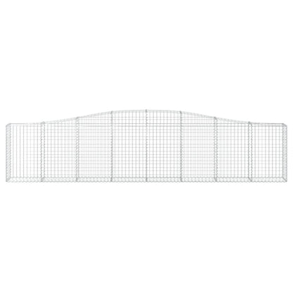 Cestas De Gaviones 10 Uds Forma De Arco Hierro 400x30x80/100 Cm_3