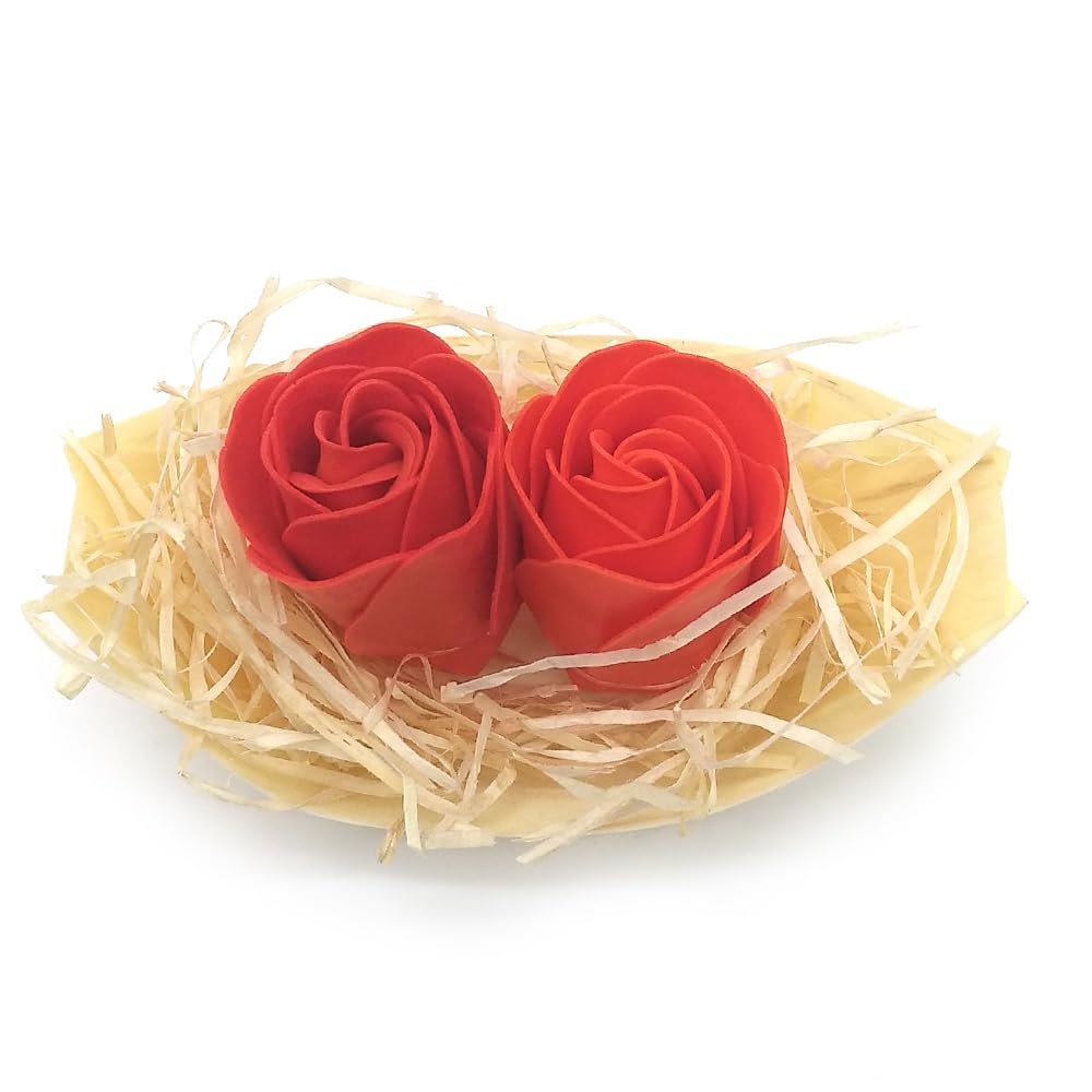 5 Barcas Con Flores Para Regalo Invitados (rojo) - Rosas De Jabón Para Baño Aromático. Detalle Original Para Eventos_3