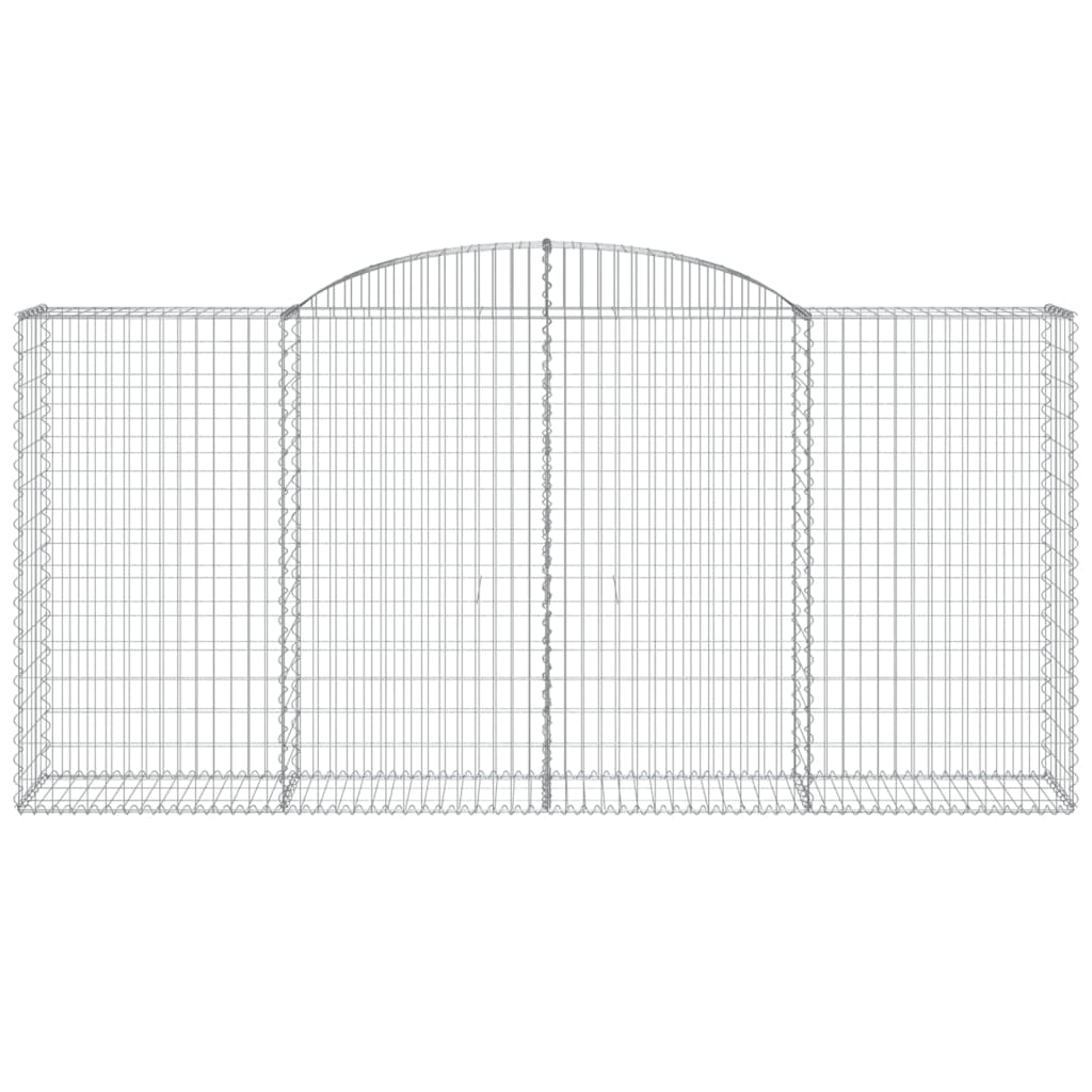 Cestas De Gaviones 3 Uds Forma De Arco Hierro 300x50x140/160 Cm_3
