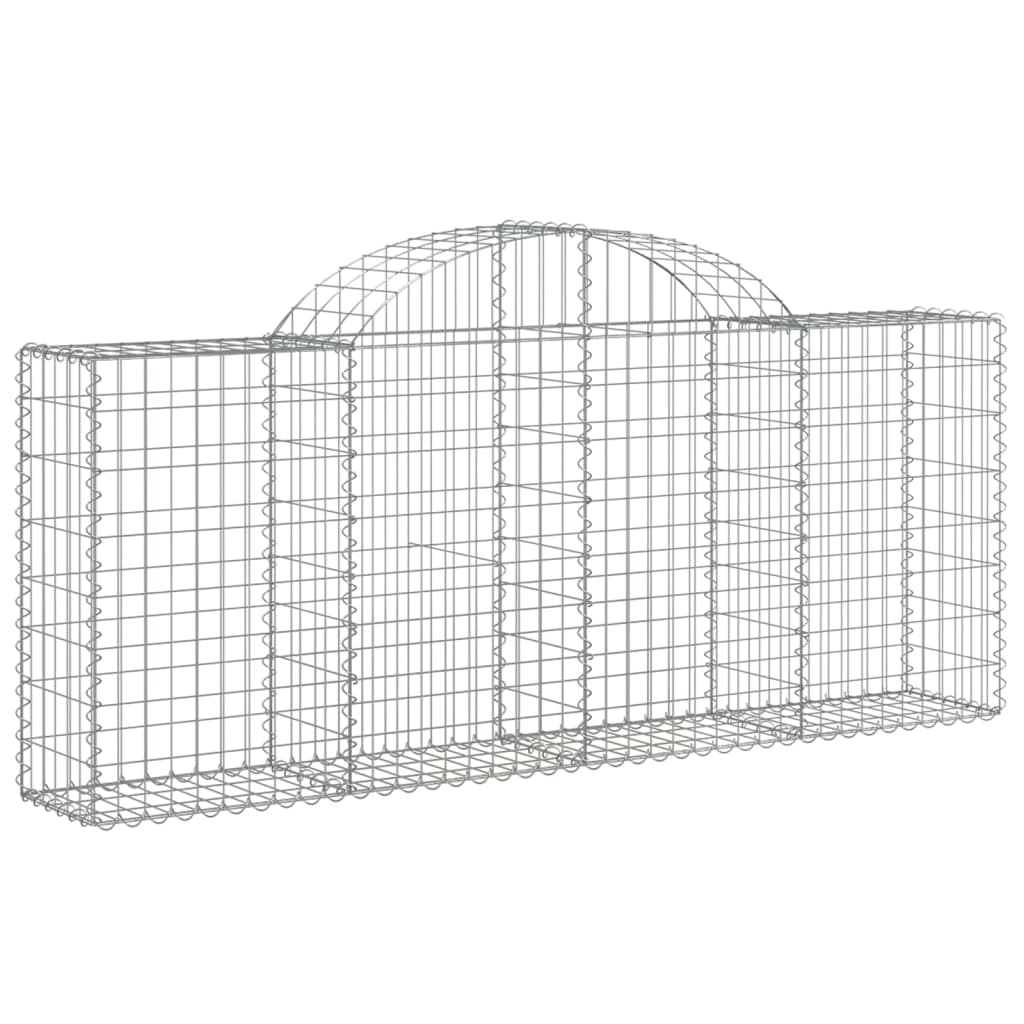 Cestas De Gaviones 50 Uds Forma De Arco Hierro 200x30x80/100 Cm_2