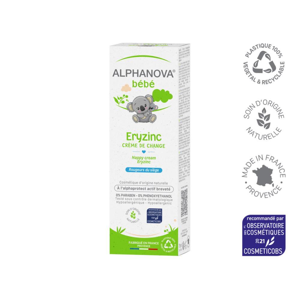 Crema de Pañal Natural Eryzinc Bebé Alphanova 75 gr