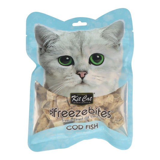 Kit Cat FreezeBites - Bacalao 15 g Snack liofilizado natural para gatos