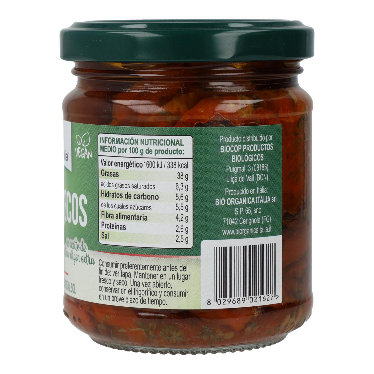 Tomates Secos en Aceite Bio Demeter Organica Italia 190 g