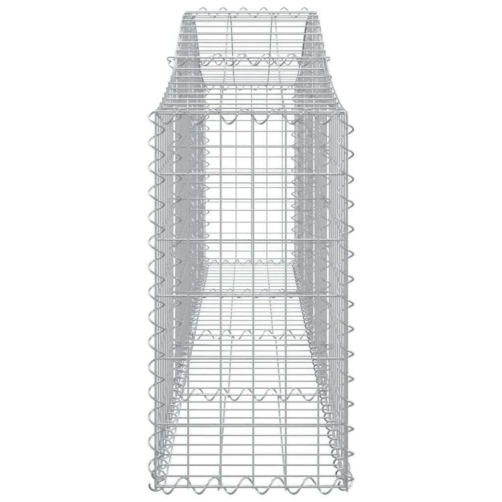 Cestas De Gaviones 8 Uds Forma De Arco Hierro 200x30x60/80 Cm_4