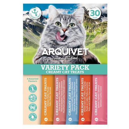 Creamy Cat Treats Snack cremoso Variety Pack Arquivet 30 ud