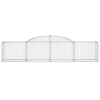 Cestas De Gaviones 17 Uds Forma De Arco Hierro 300x50x60/80 Cm_3
