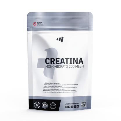 Creatina Monohidrato 200 Mesh - 500g - Manzana Verde - Aumento De La Masa Muscular - Masmusculo_0